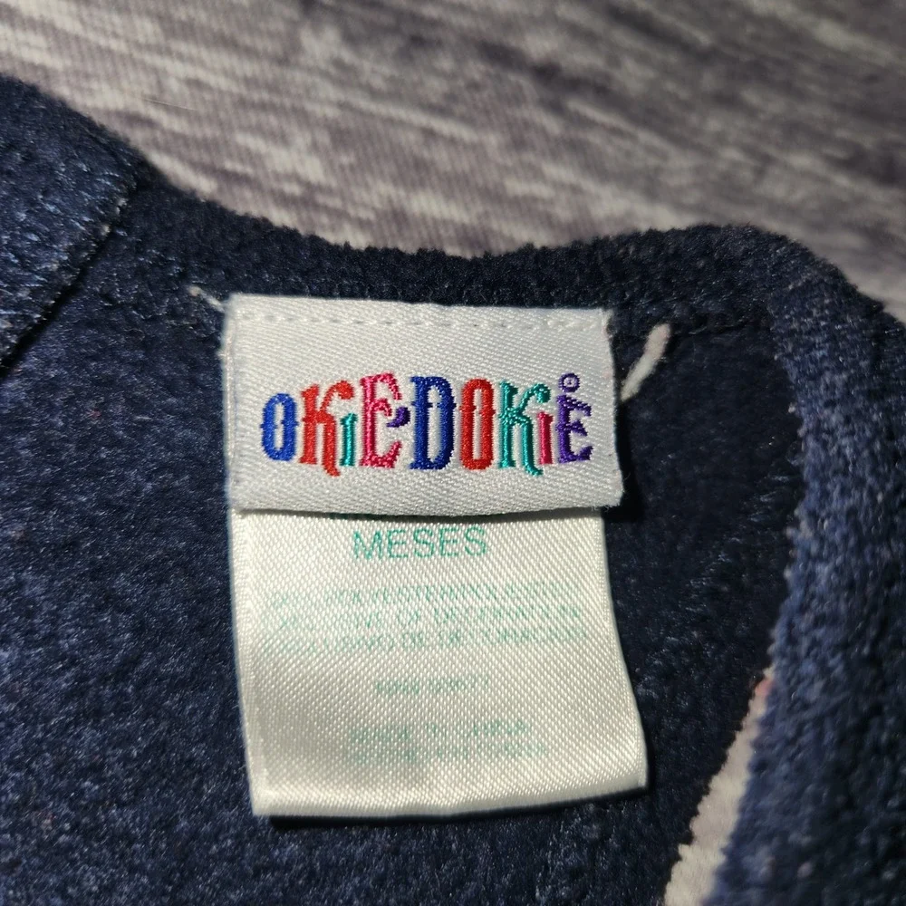 OshKosh B'gosh Red Fleece Dog Applique Overalls Jumper Baby 18 Months‎